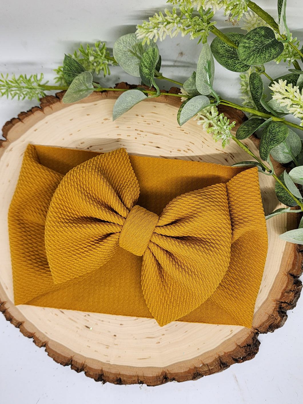 Solid Fall Mustard Bows - All Styles and Sizes