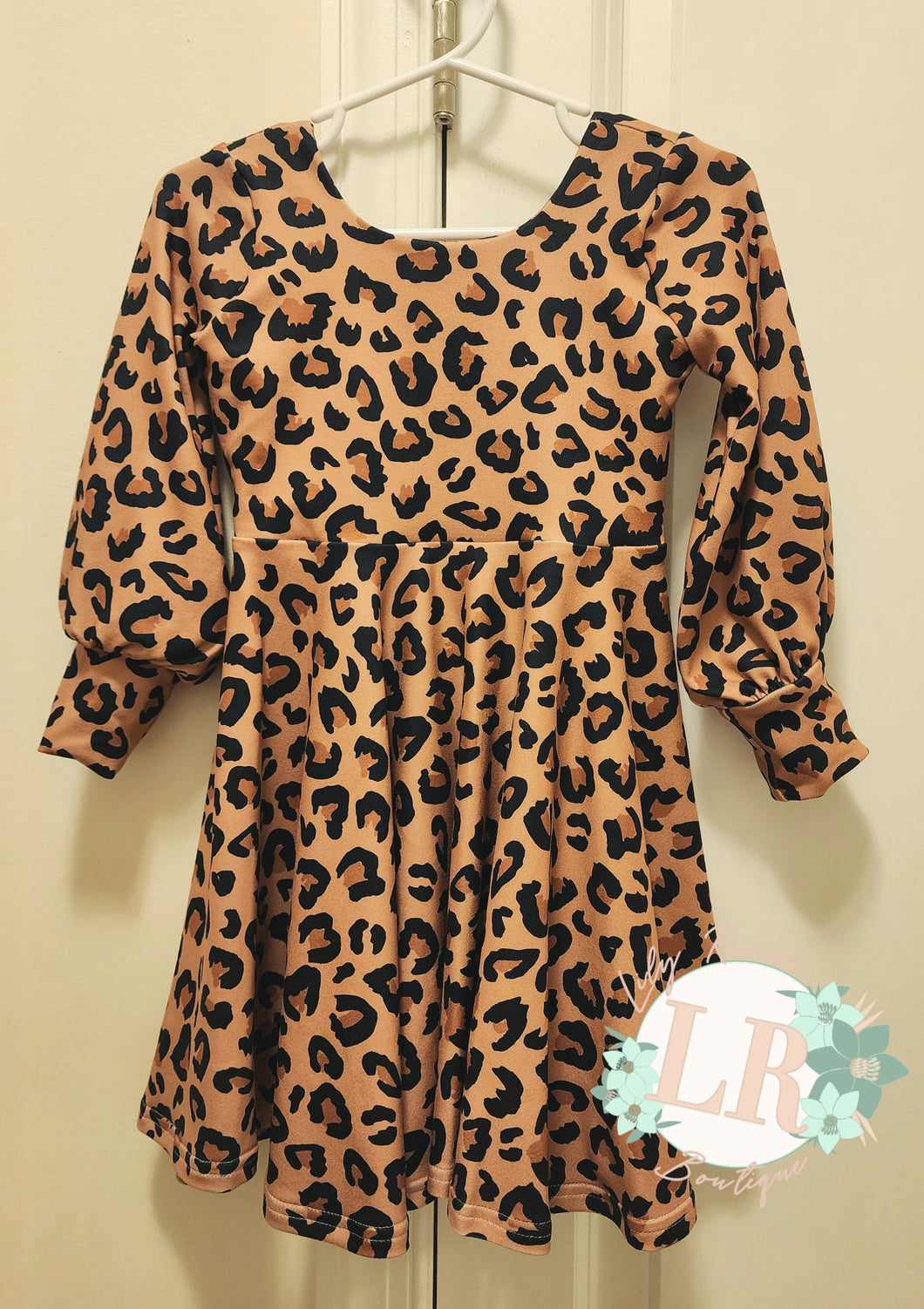 2T Leopard Twirl Dress