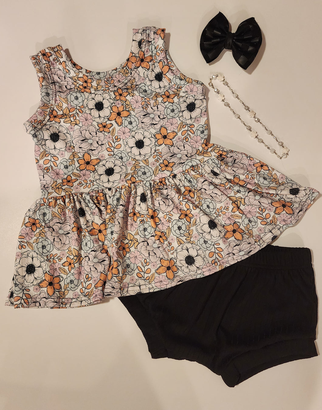 4T Ruffle Tank & Shorties Set