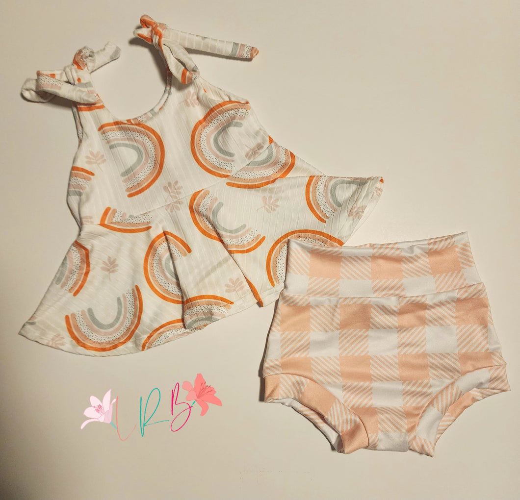 6/9m Peplum Top/Bummies