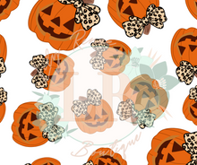 Load image into Gallery viewer, Leopard Bow Pumpkins
