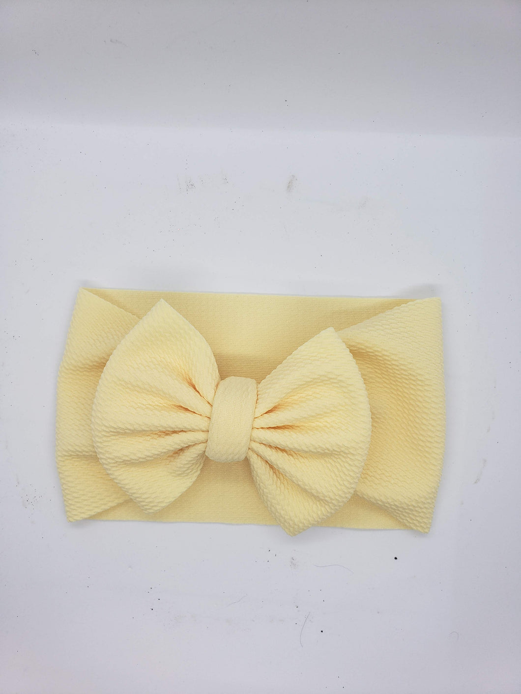 Solid Pastel Yellow Bows - All Styles and Sizes