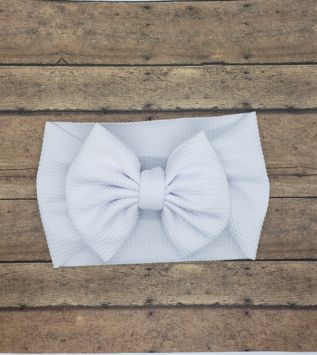 Solid White Bows - All Styles and Sizes