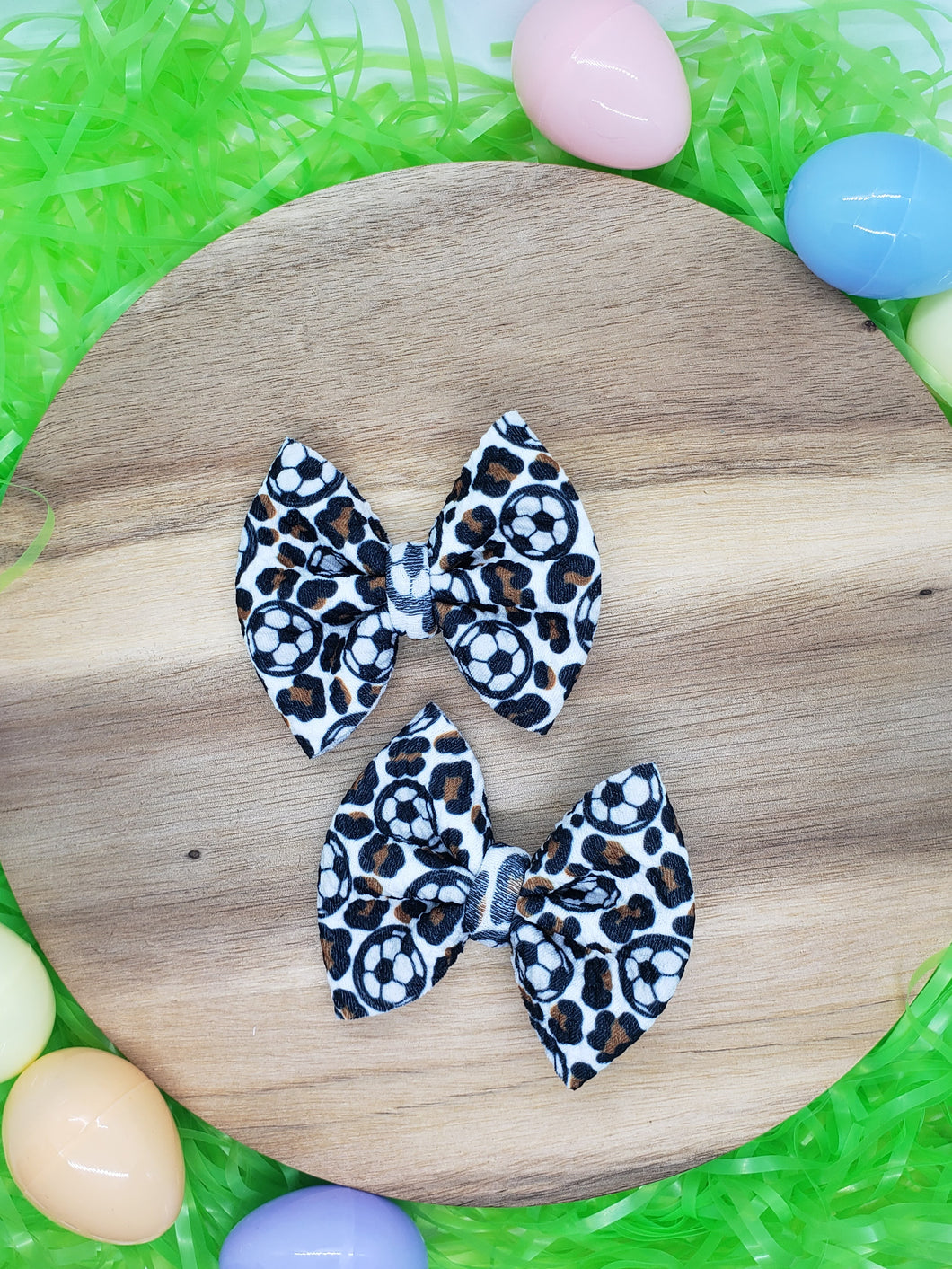 Soccer Leopard Fabric Piggies