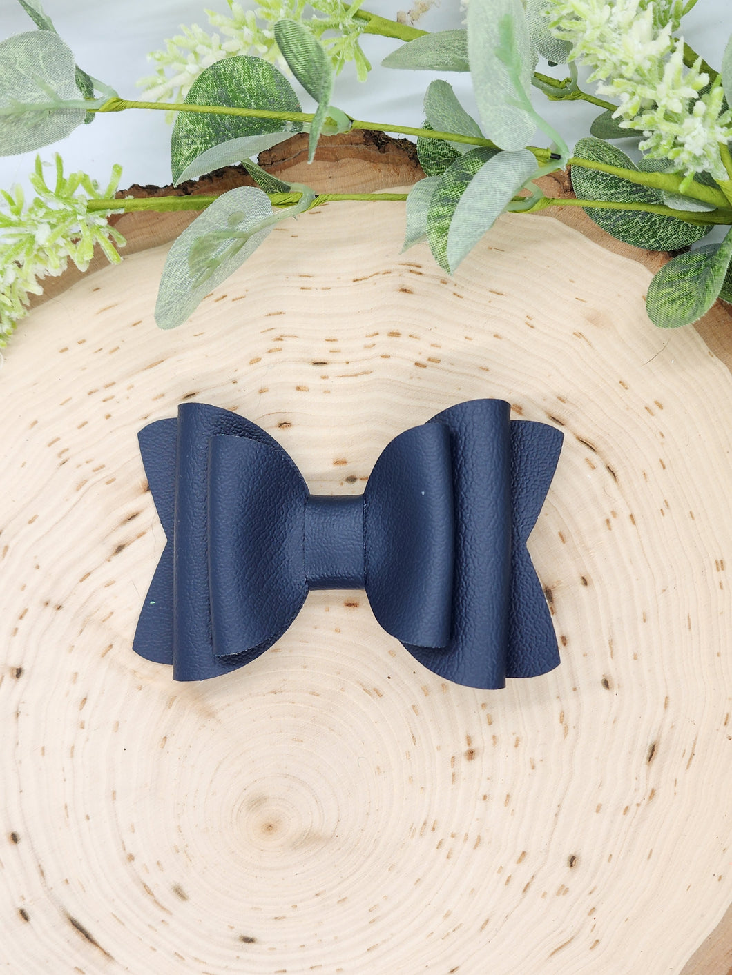 Large Leather Bow