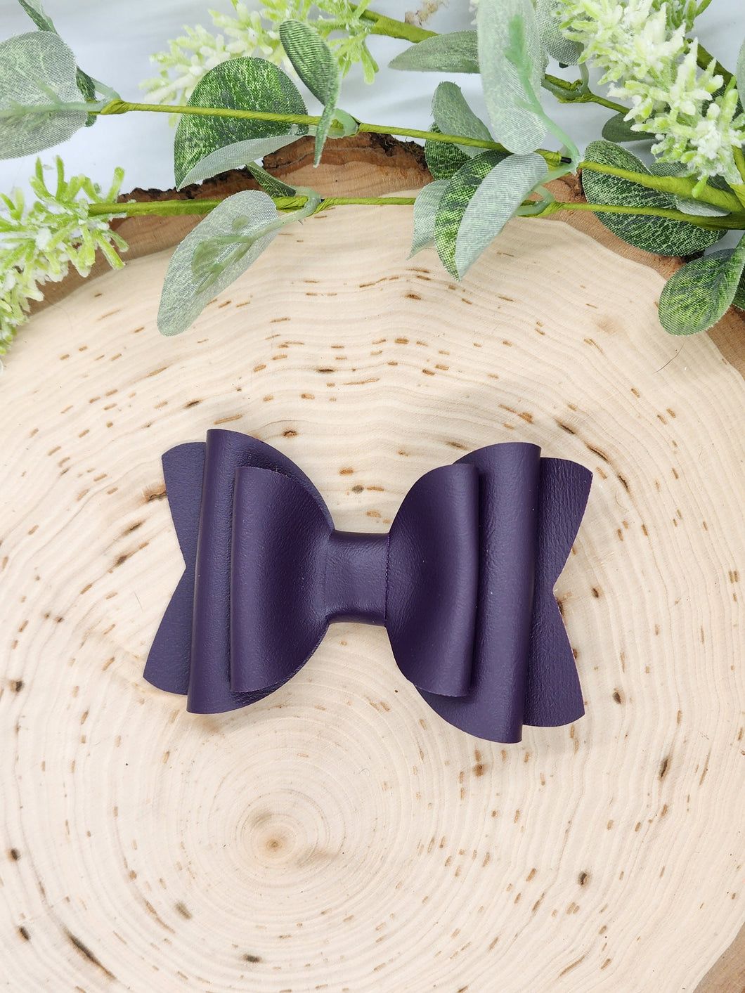 Large Leather Bow