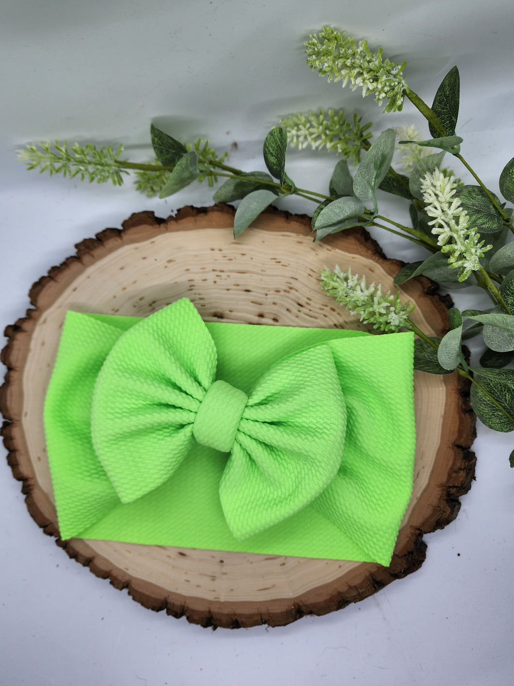 Solid Neon Green Bows - All Styles and Sizes