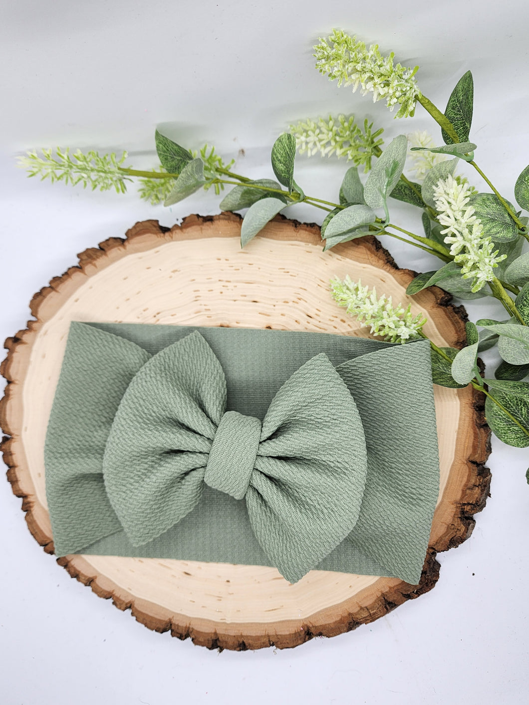 Solid Sage Bows - All Styles and Sizes