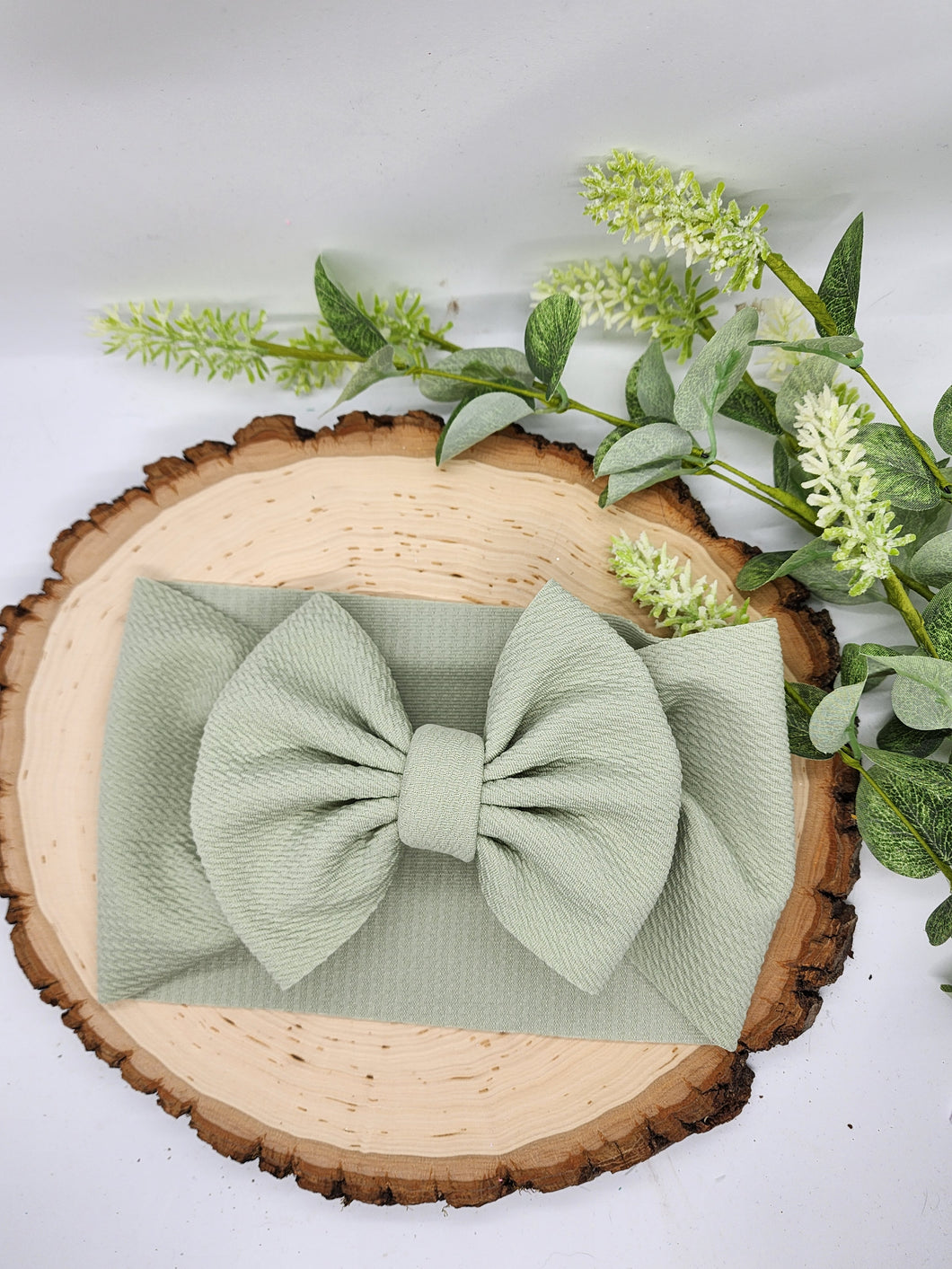 Solid Light Sage Bows - All Styles and Sizes