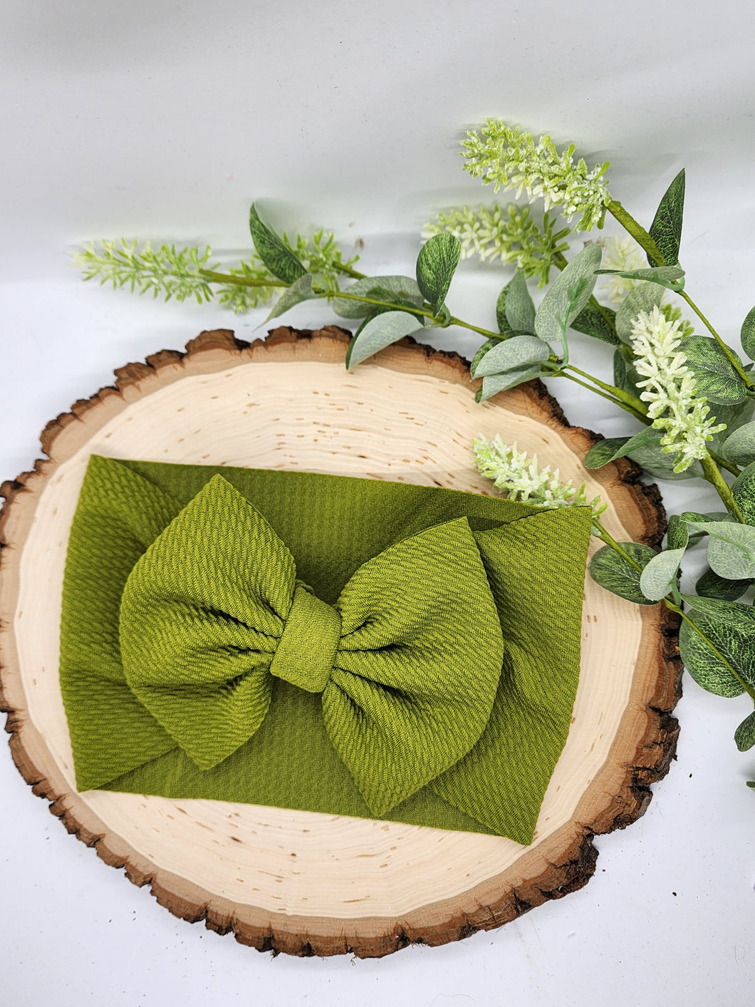 Solid Olive Bows - All Styles and Sizes