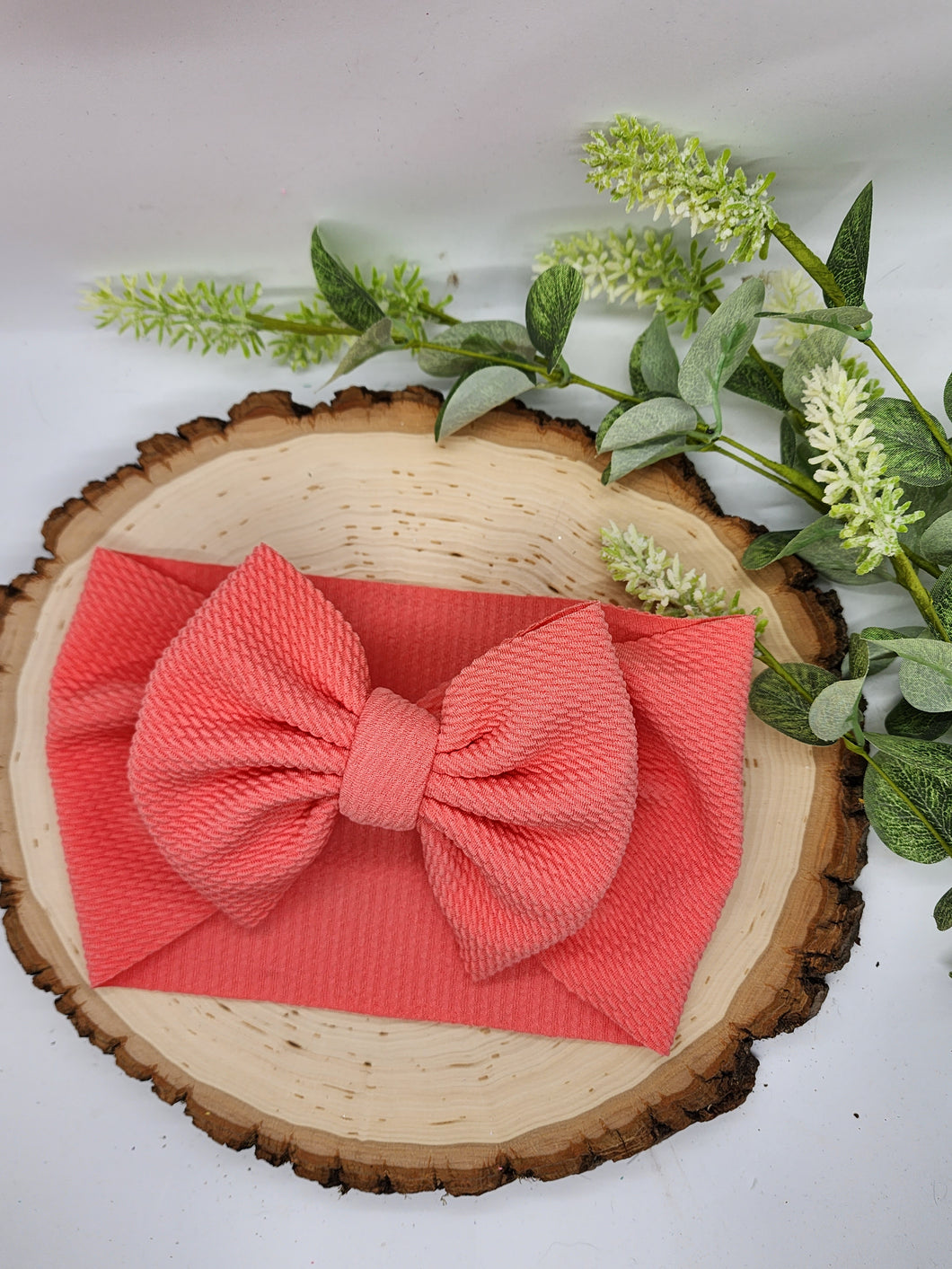 Solid Coral Bows - All Styles and Sizes