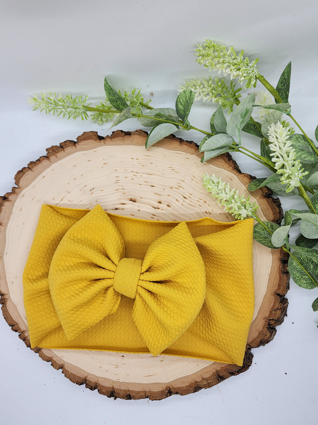 Solid Mustard Bows - All Styles and Sizes